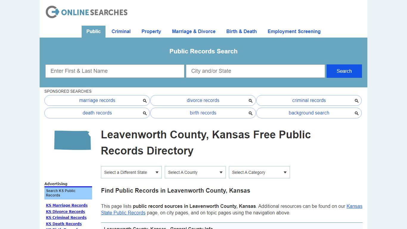 Leavenworth County, Kansas Public Records Directory